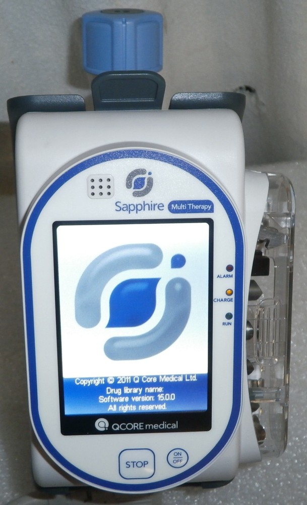 QCORE Sapphire multi therapy pump with accessories (has bad battery)