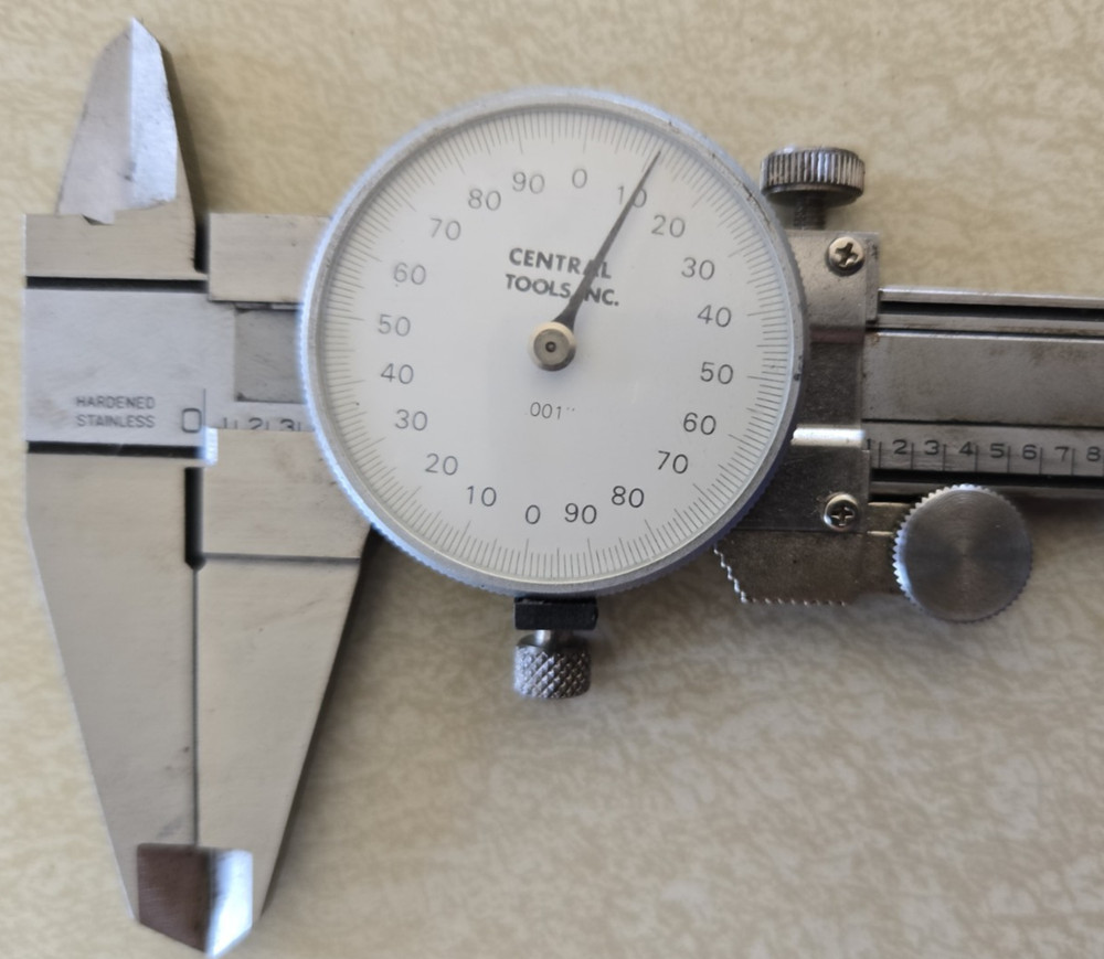 Central Tools Dial Caliper 0-6”, #6422 With Original Case and Box