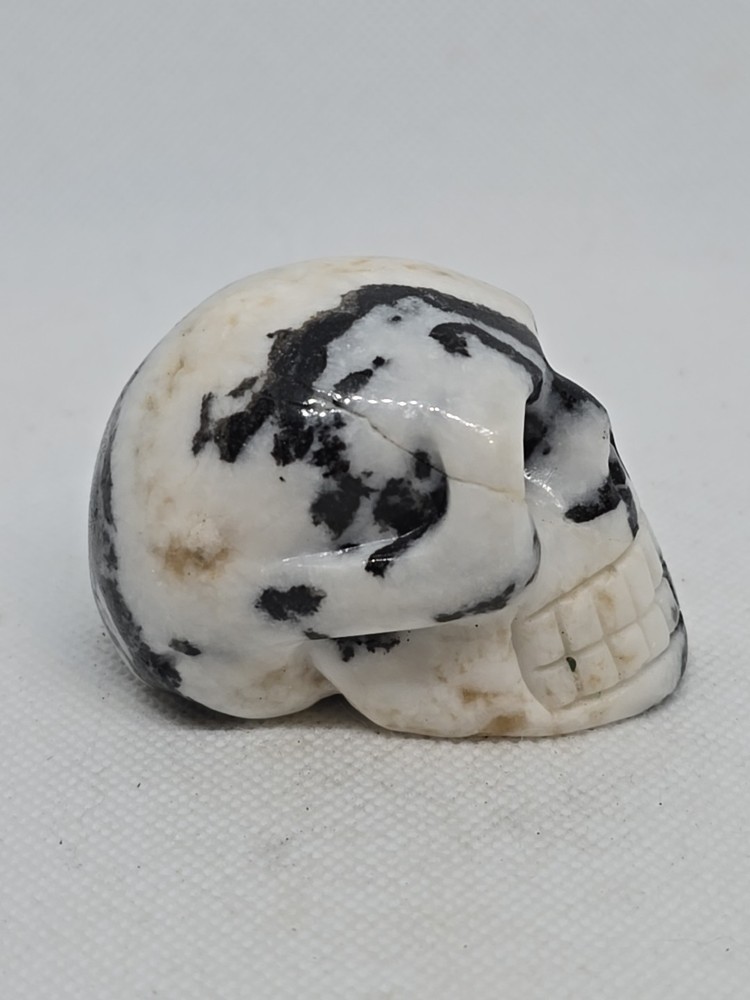 Hand Carved Moonstone Skull