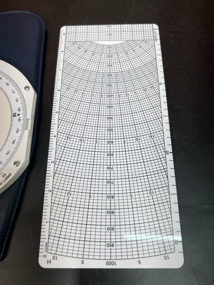 Pooleys CRP-5 E6B Flight Computer 10" Pilot Navigation Calculator