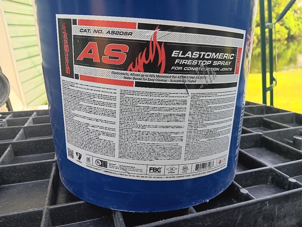 STI AS205R Elastomeric Firestop Spray 5 Gallon Red