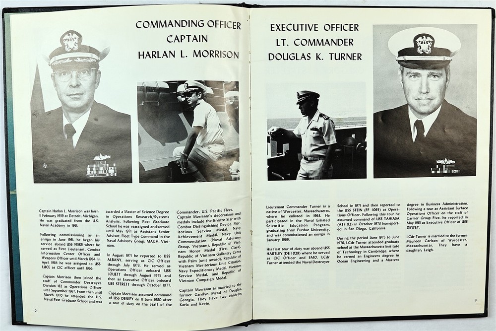 USS Dewey (DDG-45) 1982 Mediterranean Deployment Cruise Book