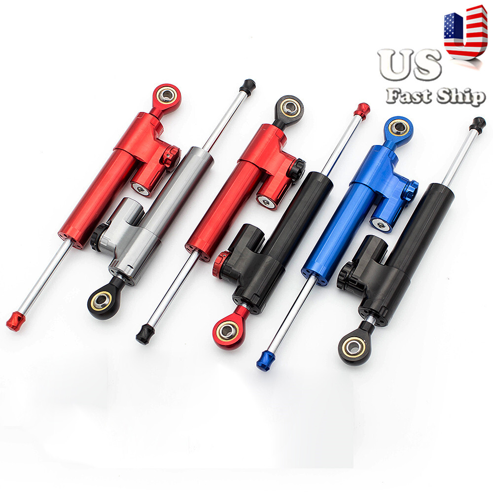 CNC Steering Damper Stabilizer Linear&Bracket Kit For MT09 FZ09 2013-2020 BLK