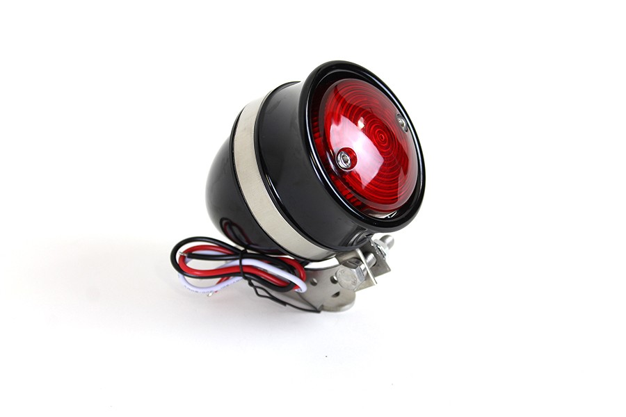 LED Bullet Tail Lamp Assembly Black for Harley-Davidson