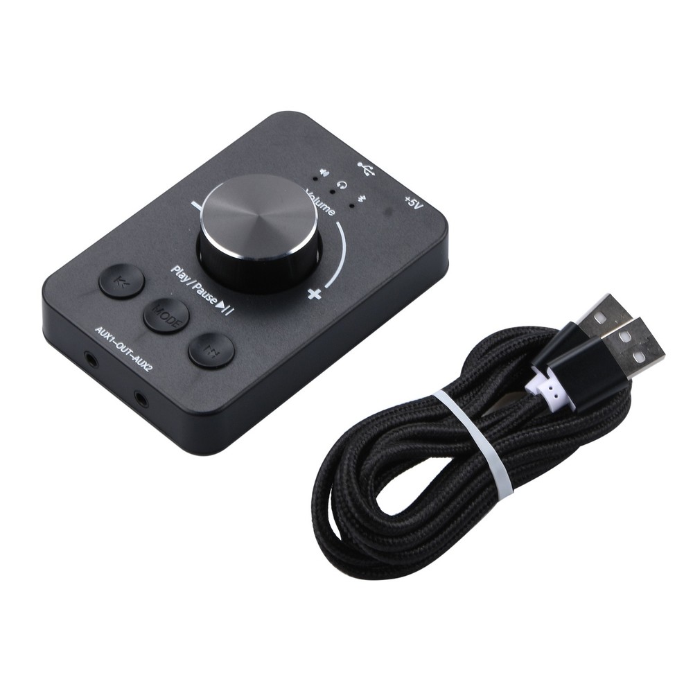 USB Bluetooth 5.1 Audio Video Volume Control Knob One Click Mute For PC Speaker