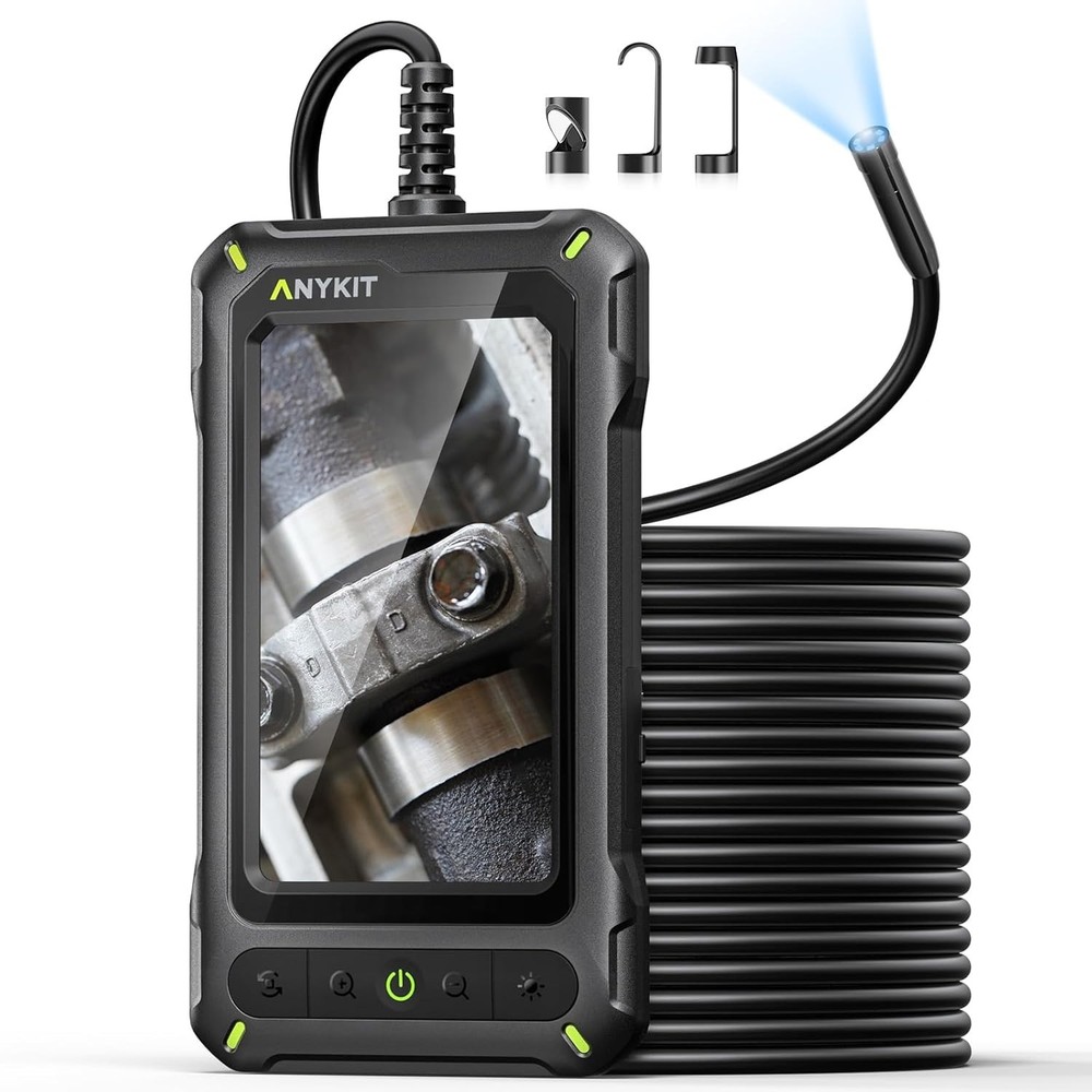 Endoscope Camera Borescope Inspection Camera 4.3" HD Screen for Pipe Inside Wall