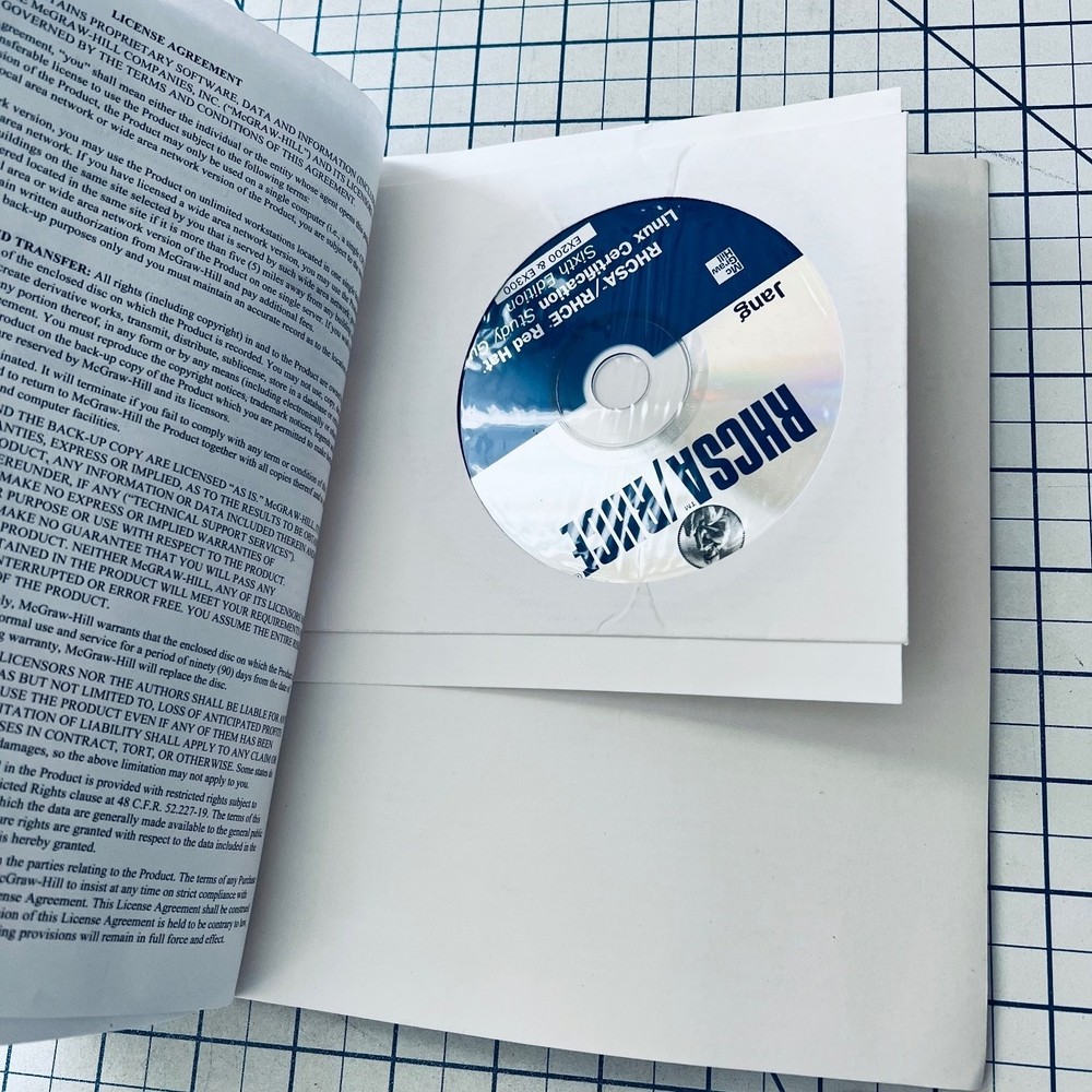 Red Hat RHCSA RHCE Linux Certification Study Guide 2011 CD-ROM Vintage Computing
