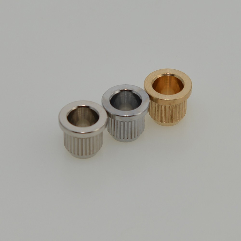 6pcs/set Brass Through Body String Ferrules String Bushings For Electric Guitar