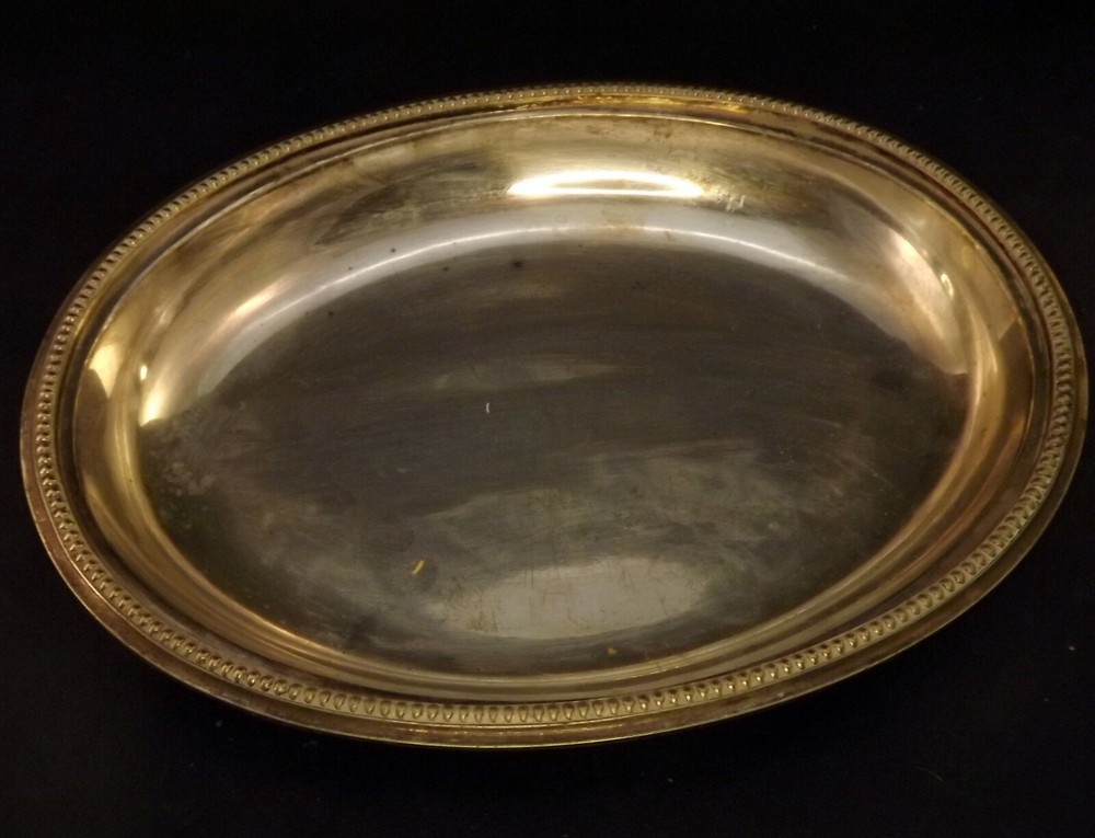 Vintage William Page & Co Silver Plate Oval Lidded Serving Entree Dish