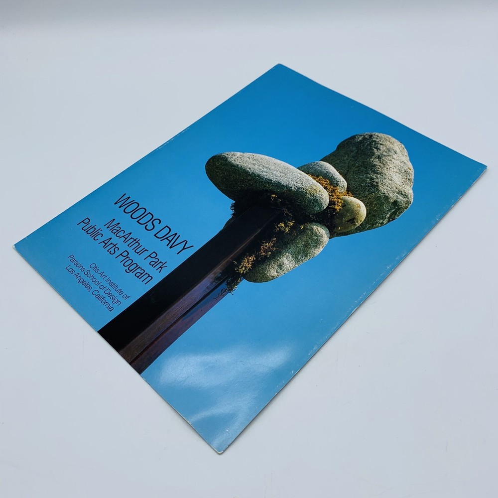 Woods Davy Alameda MacArthur Park Public Arts Program 3 Panel Pamphlet 1984 LA