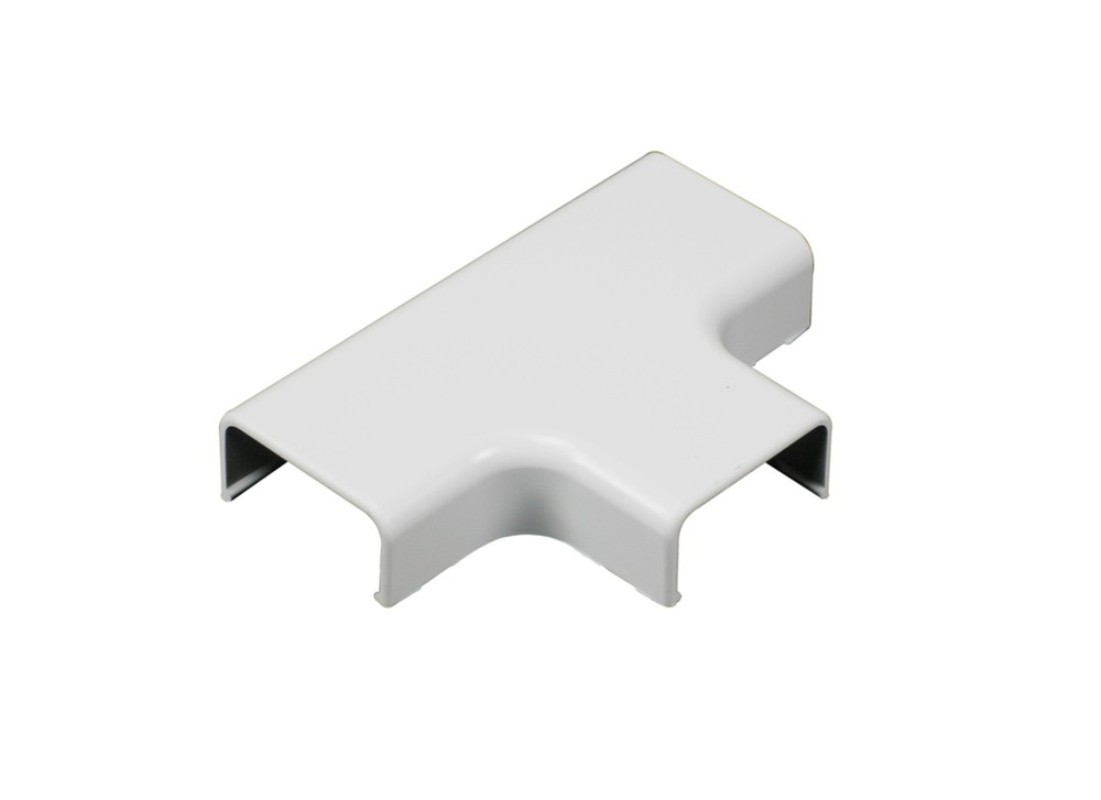 Wiremold C51 Wireway Elbow T-Fitting, Plastic, White
