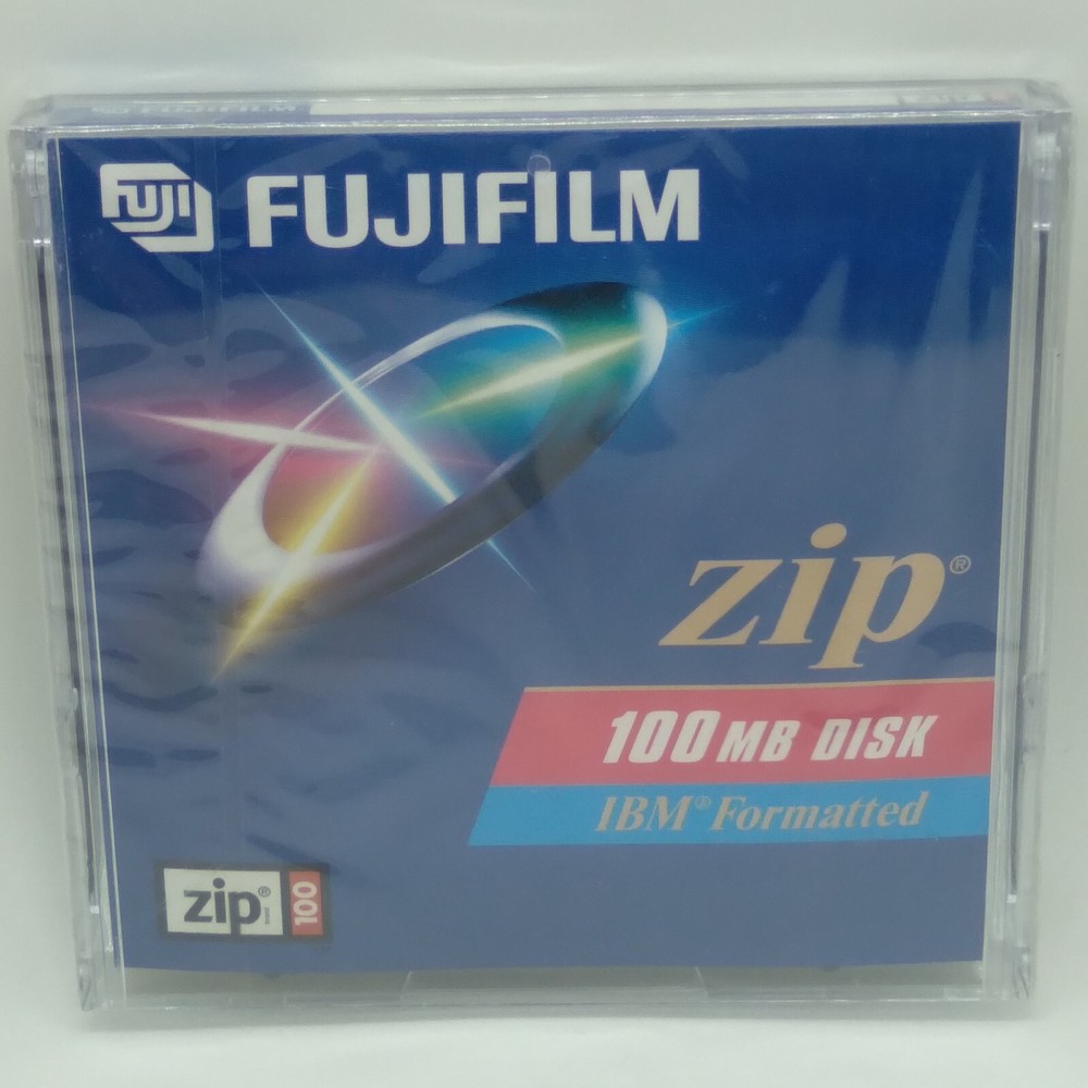Fujifilm BLANK 100MB Zip Disk New & Sealed! IBM Formatted