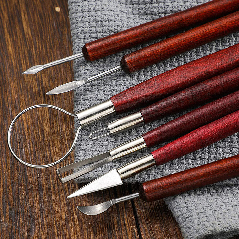 12x Clay Sculpting Wax Carving Pottery Tools Modeling assorted pottery Tools