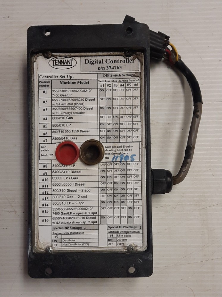 Tennant 374763 Digital Controller Precision Governors E-411