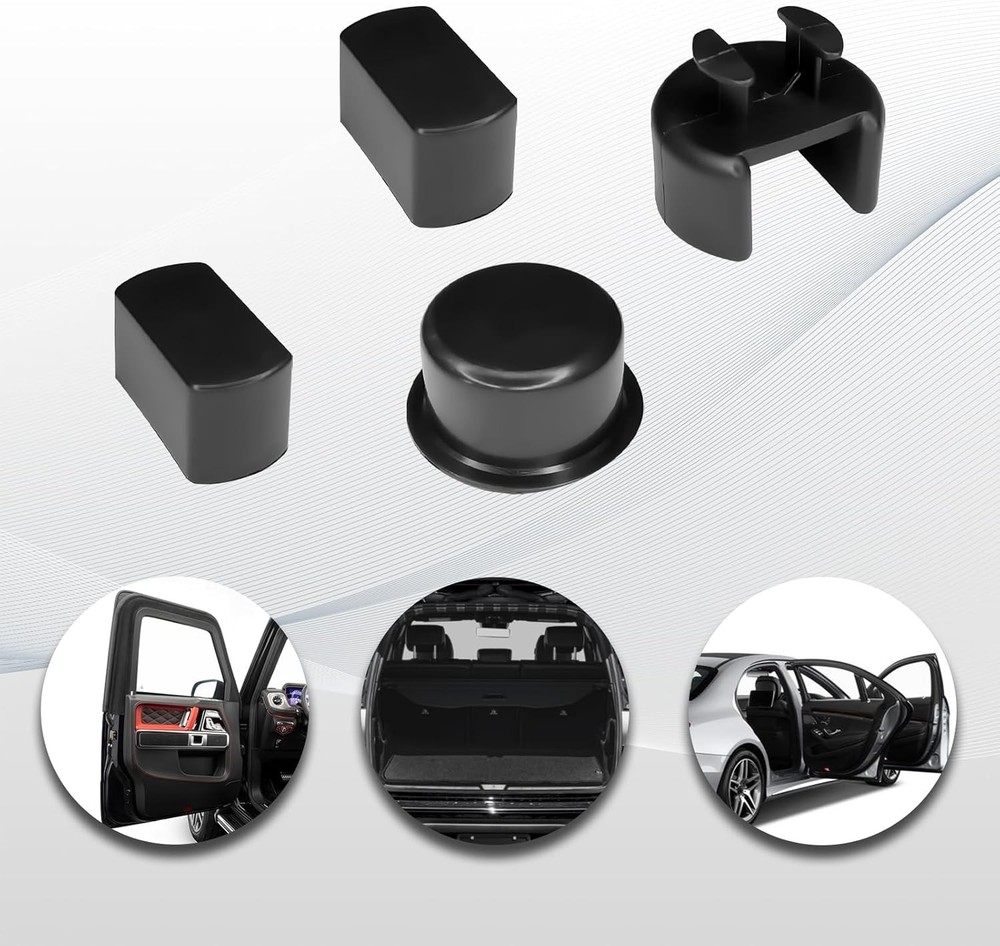 4PCS Car Tailgate Hinge Kit Tailgate Bushing Insert Kit, Tail Gate Latch Kit, Ta