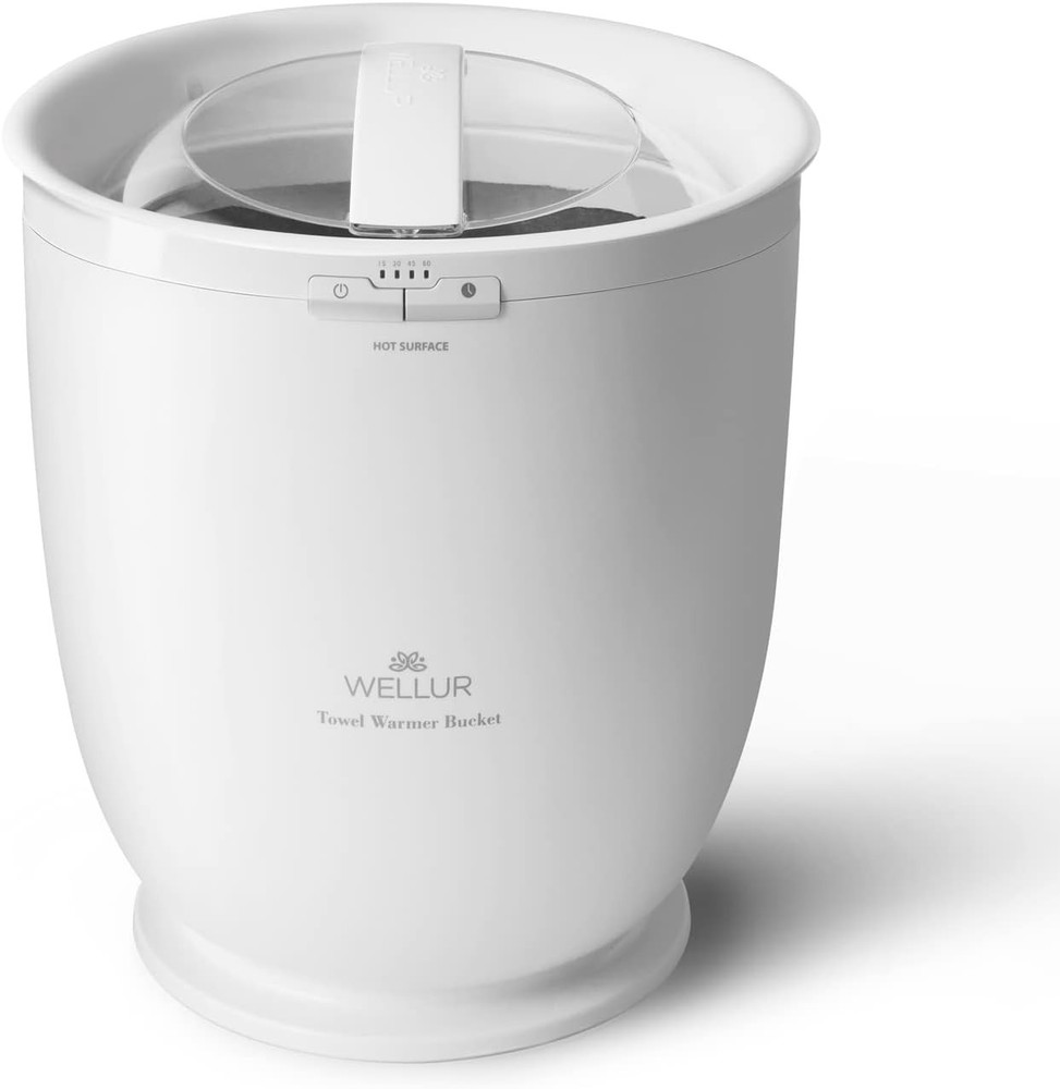 Towel Warmer Bucket - Medium Size with Built-in Timer for Effortless Warmth