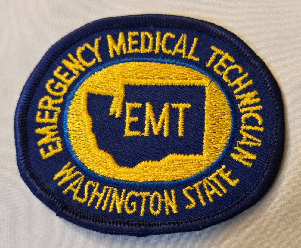 Older Emergency Medical Technician EMT Washington State Patch