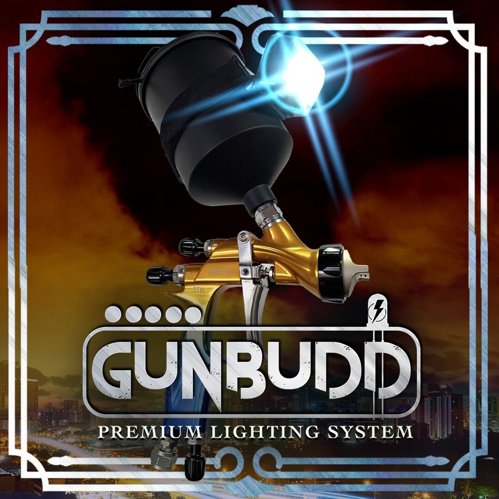 GunBudd® Spray Gun Light – Universal LED Auto Paint Tool Attachment