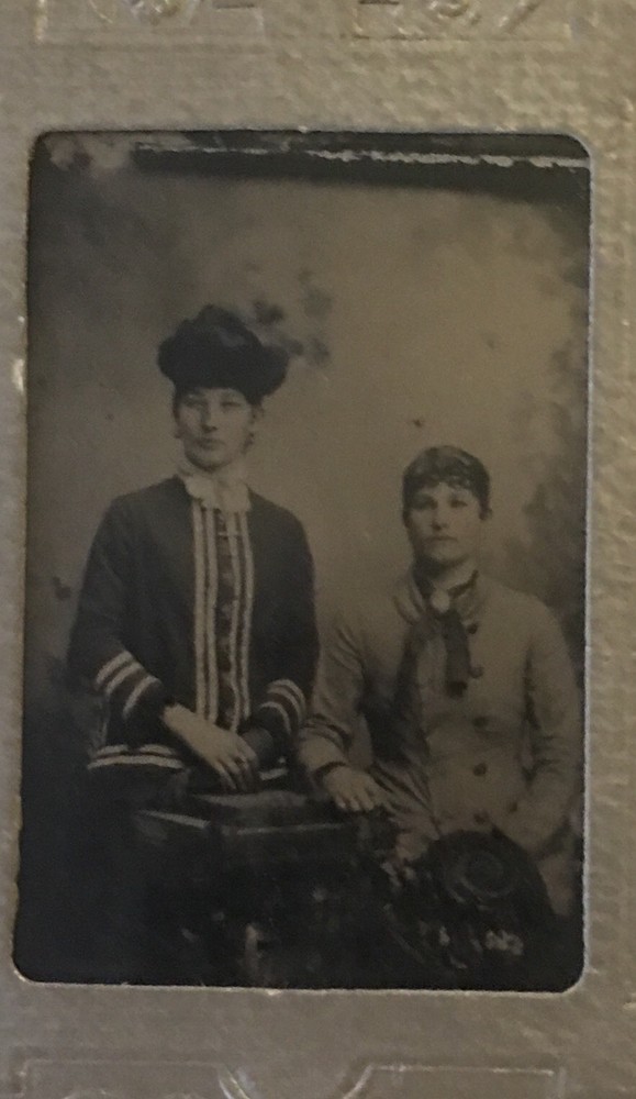 Victorian Tin Picture 3" X 2"
