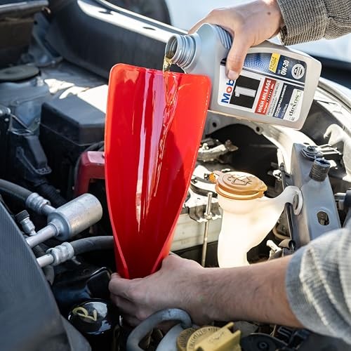 2pk Flexible Draining Tool | Foldable Flex Oil Funnel for Automotive Use |