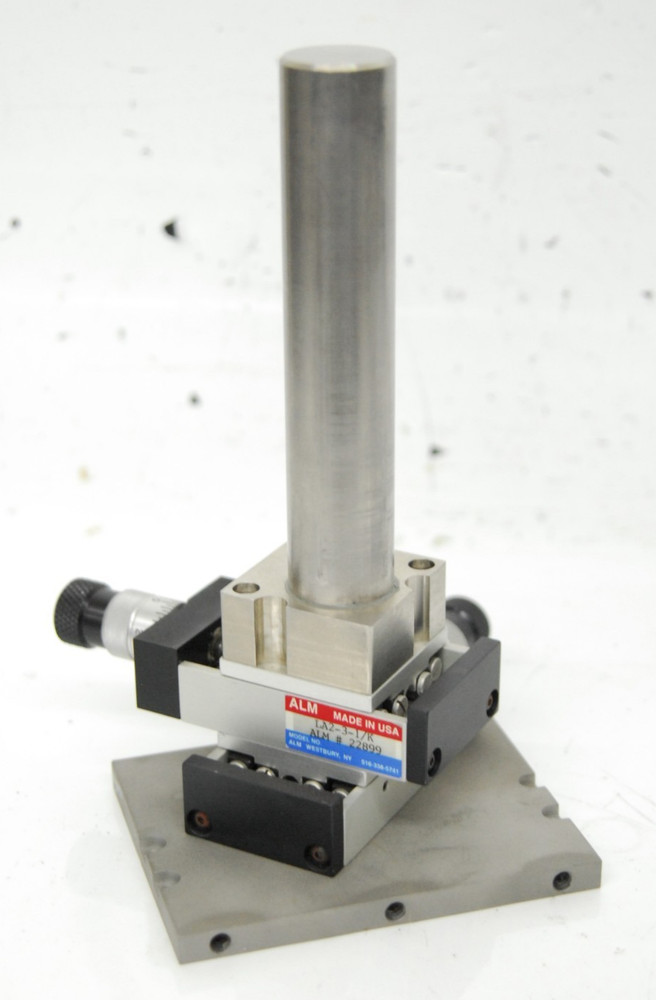 ALM LA2-3-1 /K Precision Cross Roller X-Y Linear Stage W/ 31mm Pole Mount