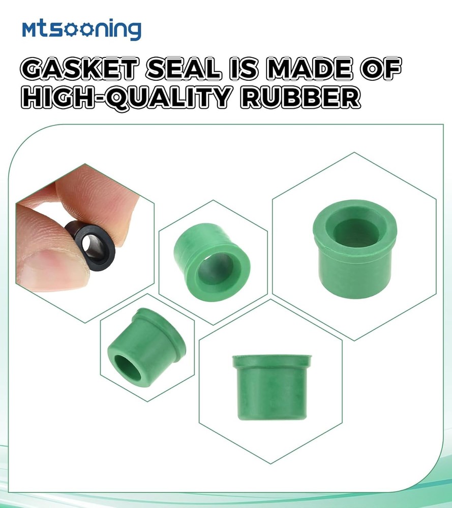 Mtsooning 100 PCS HVAC 1/4" Quick Coupler Charging Gaskets, O-Ring Rubber Seals