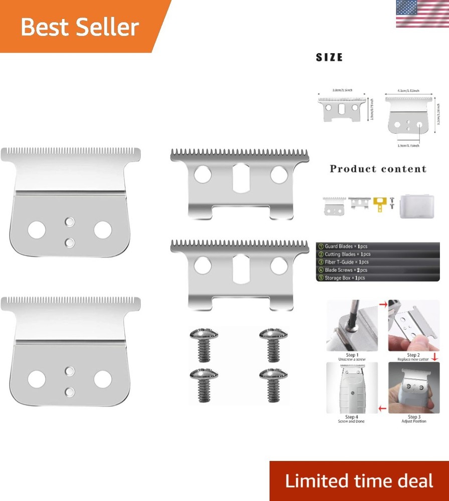 2 Pcs Pre-Assembled T Blades - Superior Quality Replacement for Professional Use