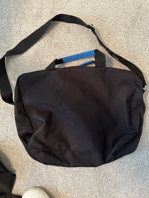 New Boeing Blue & Black Canvas Laptop Bag/Briefcase