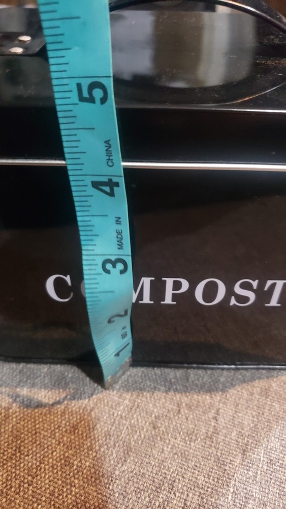 Never Used Small Compost Tin Box Black