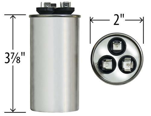 35 + 3 uf MFD 370 Volt VAC Capacitor , Replacement for HQ1082632AX