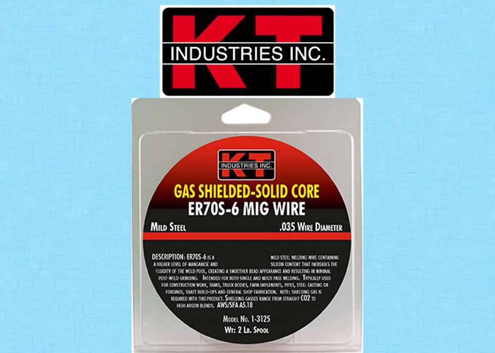 MIG Wire, Gas Shielded-Solid Core, .035 Wire Diameter, 2 Lb. Roll, Mild Steel