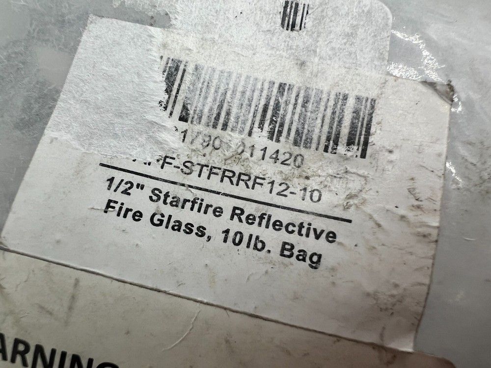 Premium Reflective Fire Glass 1/2" for Fireplace and Fire Pit 10LBS