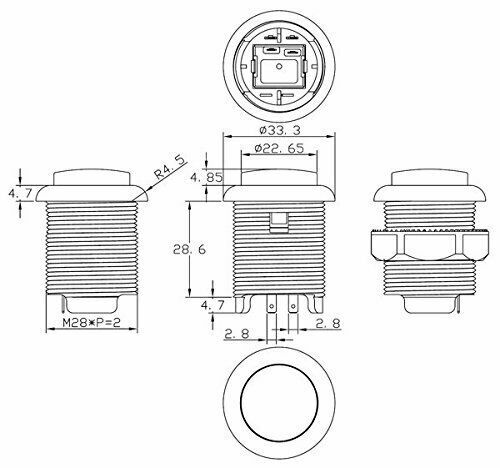 LED lit Arcade Push Buttons MAME Multicade