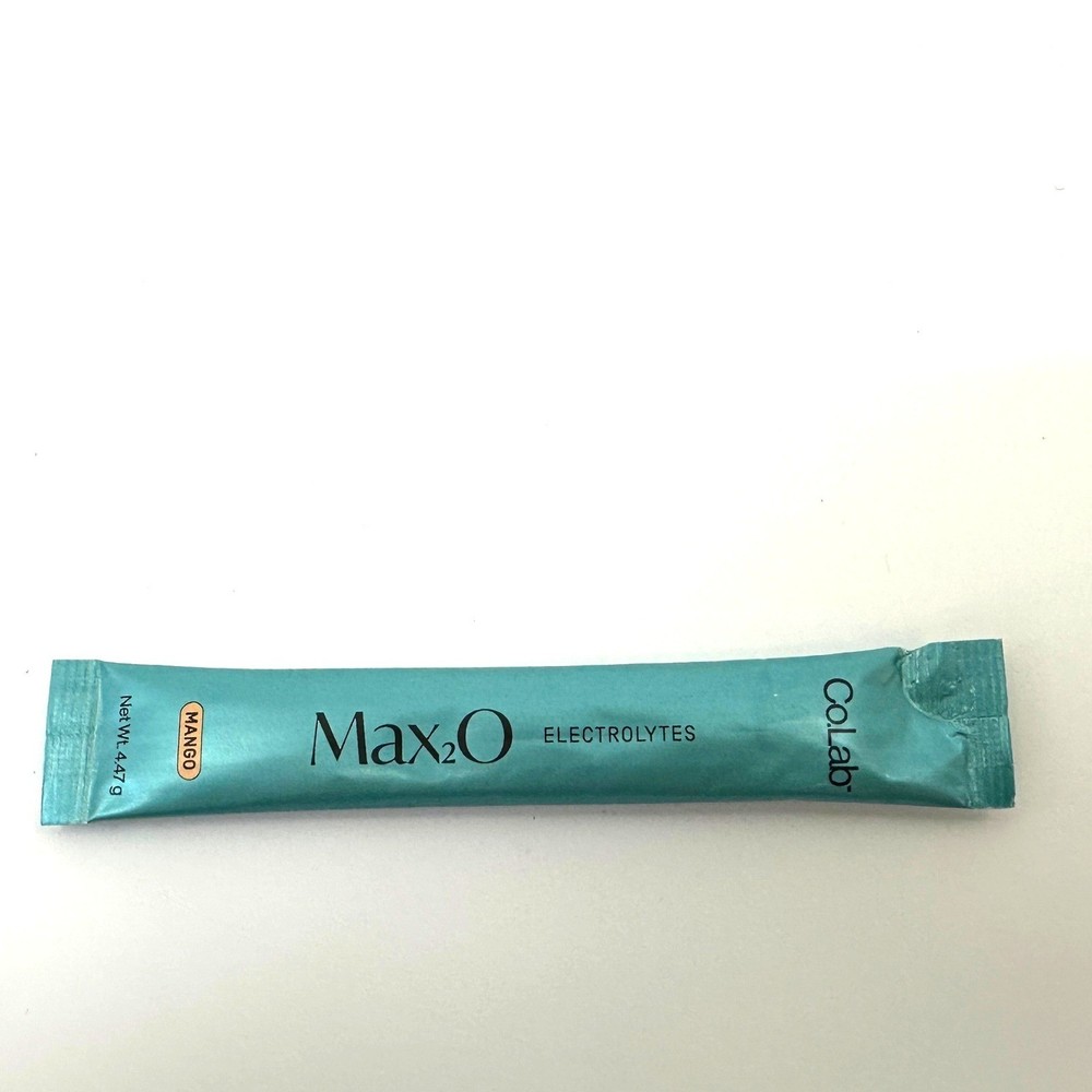 Co.Lab Max2O Electrolyte Enhancer Mango 28 Pack Partner.Co Hydration Drink 08/27