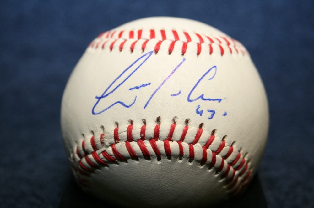 LUIS AVILAN AUTOGRAPHED SIGNED BASEBALL NEW YORK METS