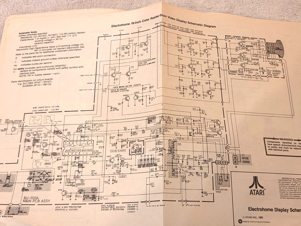 ATARI POLE POSITION SCHEMATIC PACKAGE SUPPLEMENT TO MANUAL 1st Edition 1982