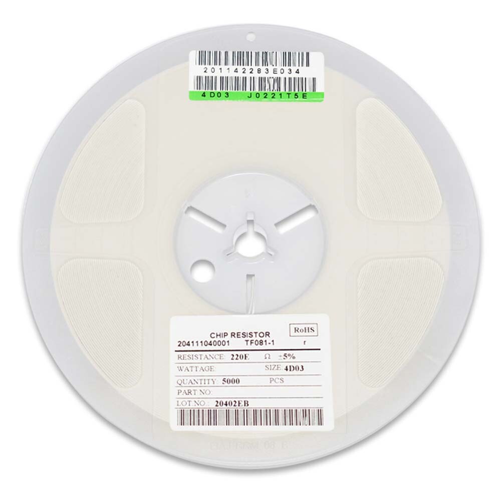0603 SMD/SMT 8Pin (2x4P) Network Array Resistor ±5% Values of Range 33R-1M Ohm