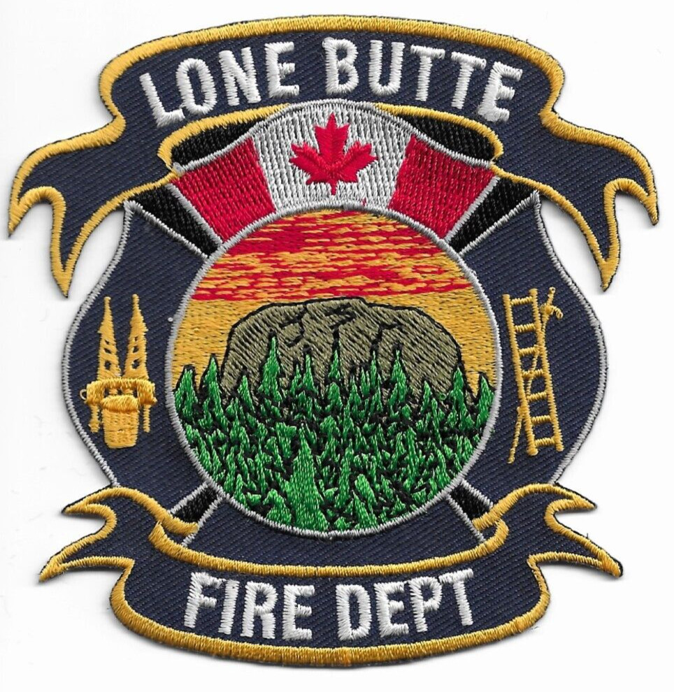 Canada - Lone Butte  Fire Dept., BC (4" x 4" size) fire patch