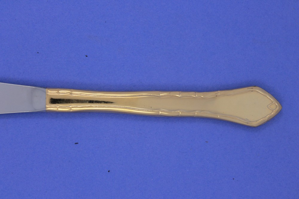 Towle Golden Dorchester Flatware Pattern Modern Solid Knife 8 5/8" Gold Plate