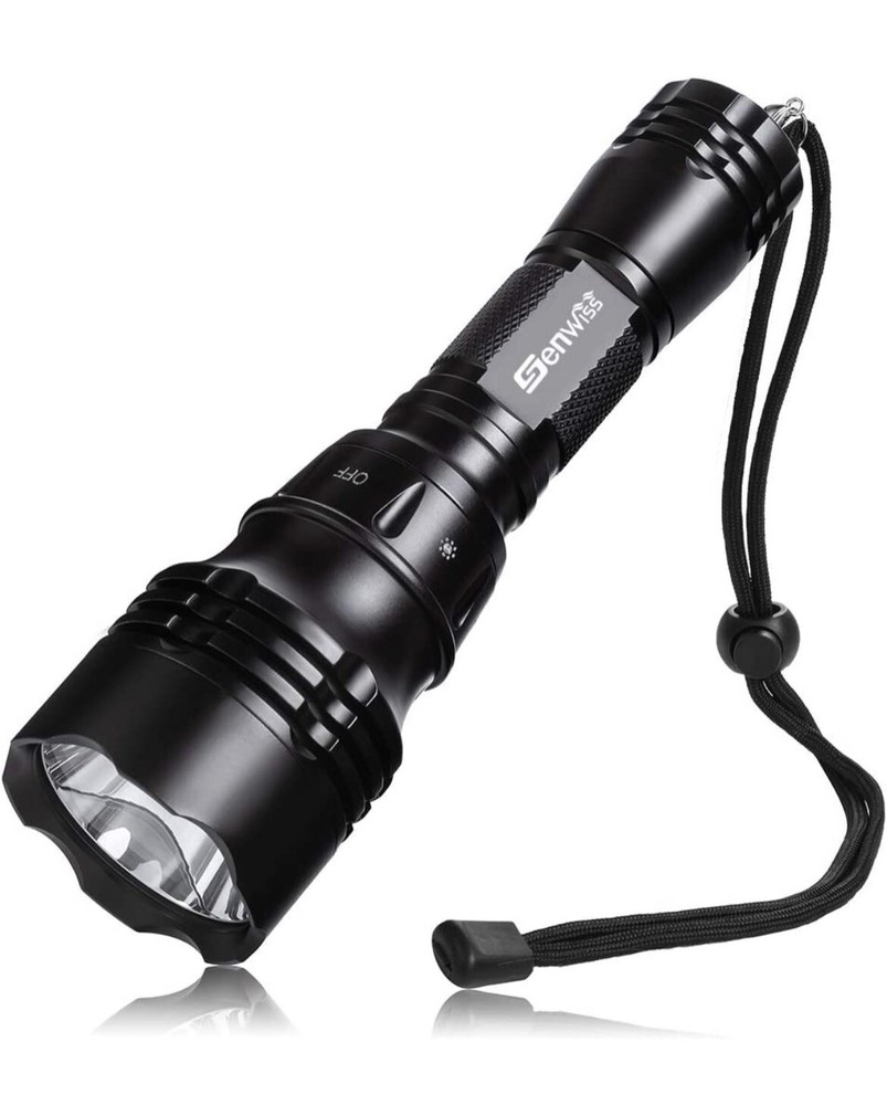 Genwiss Dive Light, Diving Flashlight Underwater Lights Scuba Diving...