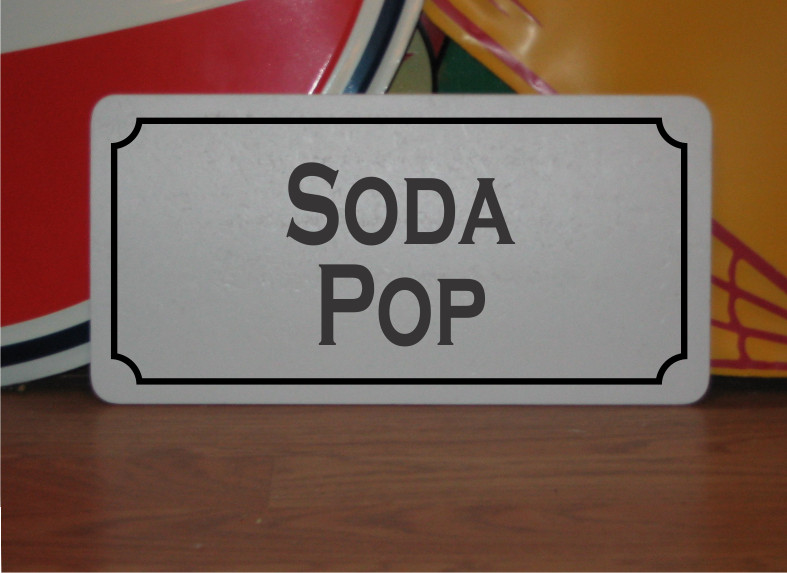Soda Pop Metal Sign