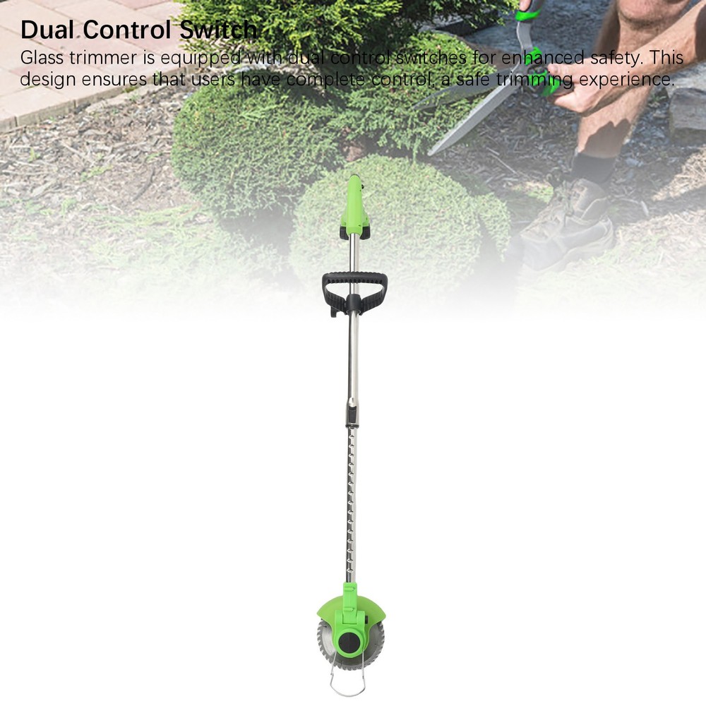 Cordless String Trimmer Brushless Electric Grass Cutter with Telescopic Handle