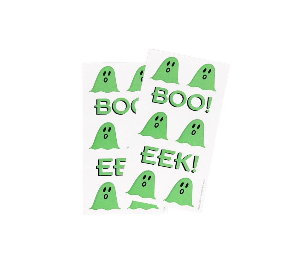 New ! 6 X 2 Sheets Halloween Stickers Ghosts - Spritz