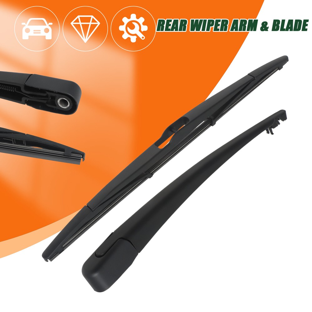 Rear Windshield Back Wiper Arm Blade Set Fits for 2004-2009 Mazda 3 Hatchback