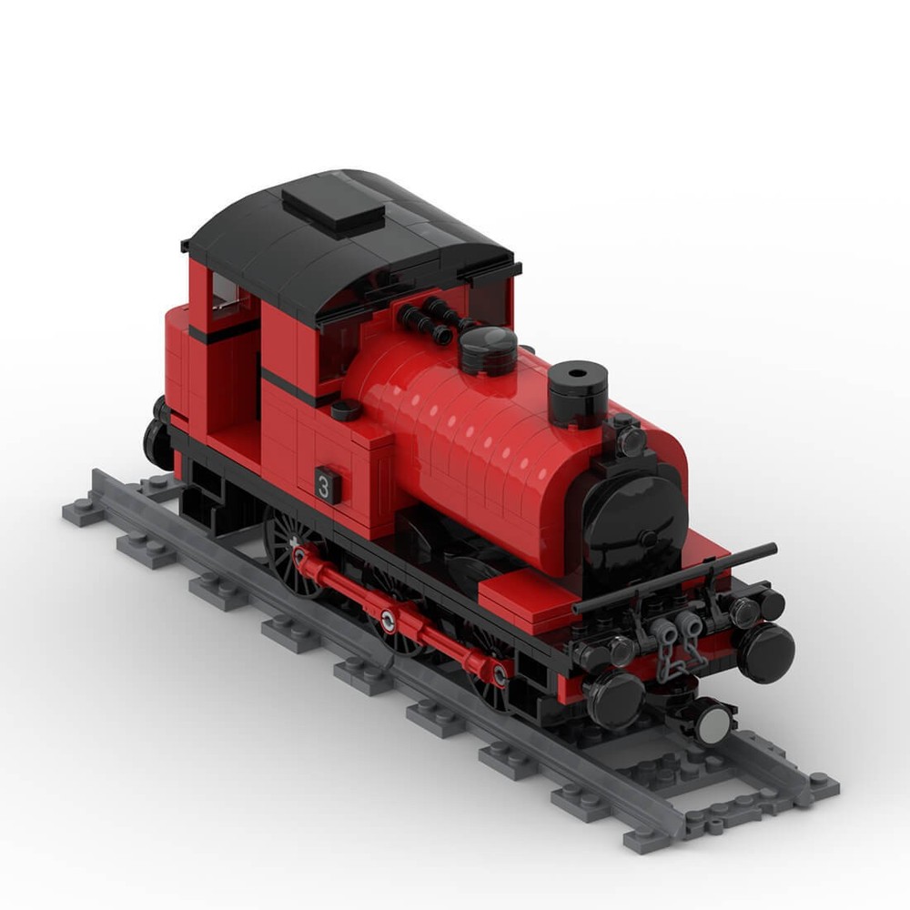MOC-42439 Saddle Tank Steam Engine Locomotive Train Model 513 Pcs
