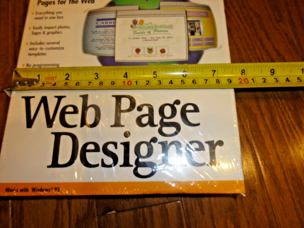 ProVenture Web Page Designer – Vintage Software – NEW Sealed – Windows 95