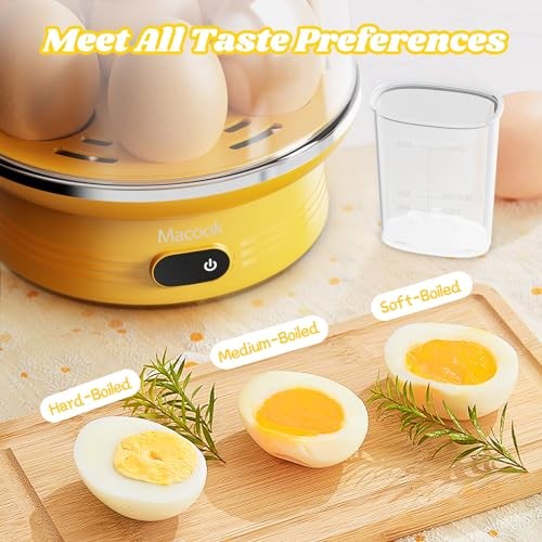 Easter Rapid Egg Cooker with Touchscreen – 7-Egg Capacity, Yellow