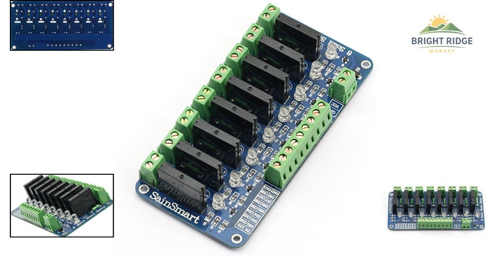 8-Channel Solid State Relay Module for Arduino and Microcontroller Projects