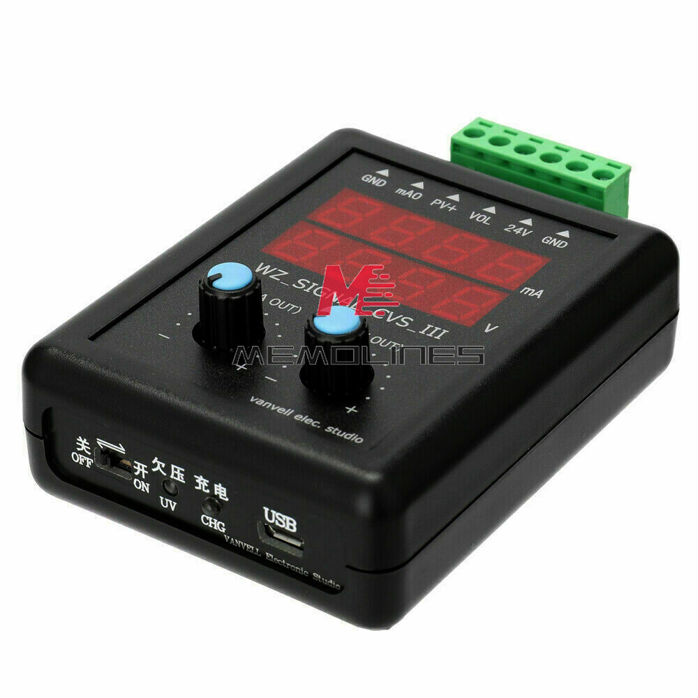 Adjustable 4-20ma Signal Generator 24V 0-10V Constant Current Source Simulation