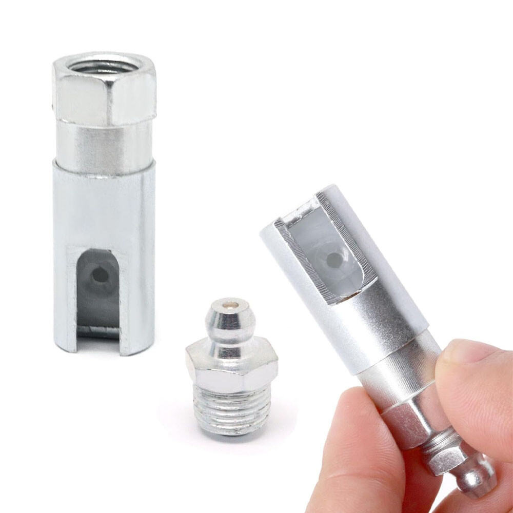 1/2PACK Right-Angle 90-Degree Push-on Grease Coupler With 1/8 Inch NPT Threads